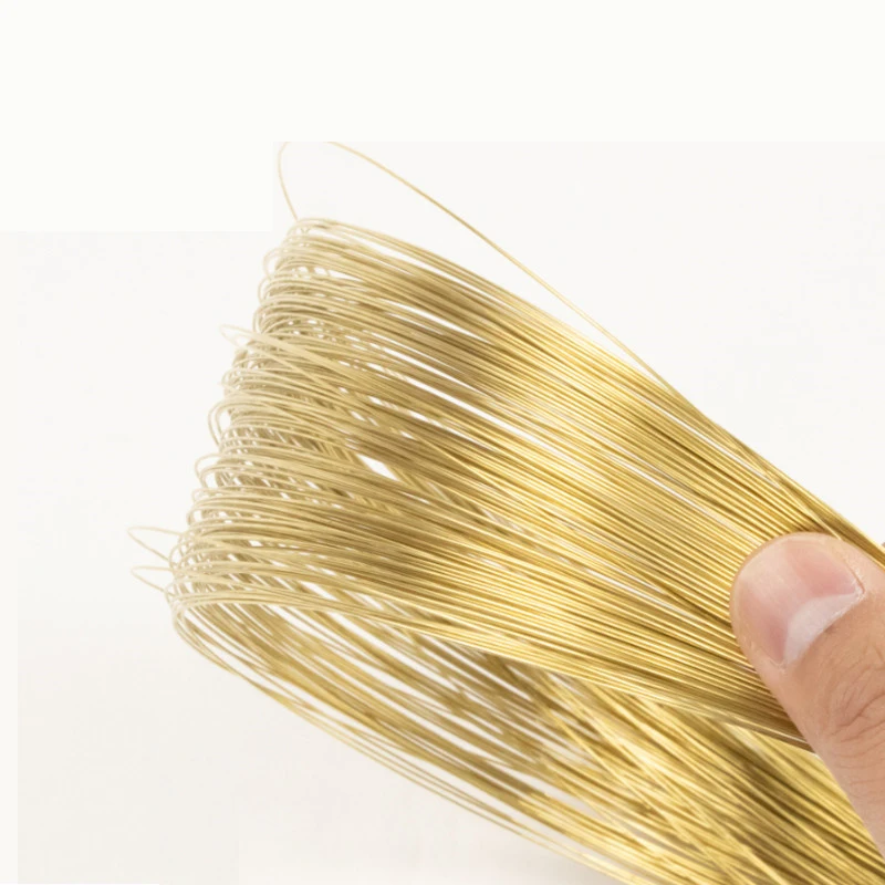 1 Meter Soft H62 Brass Wire Diameter 0.3/0.4/0.5/0.6/0.8/1/1.2/1.5/1.8/2/2.5/3/4/5mm Electrical Cable Metal Mesh DIY Material |