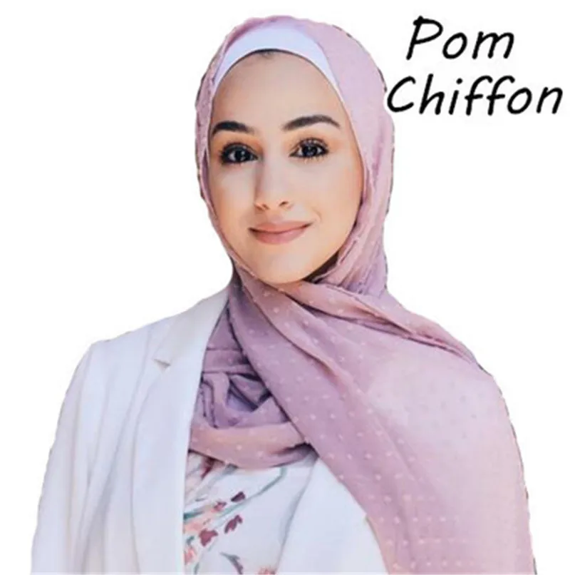 

2020, Женский Флокированный шифоновый шарф, хиджаб, мусульманский модный головной платок, тюрбан, Женский стандартный мусульманский головной...