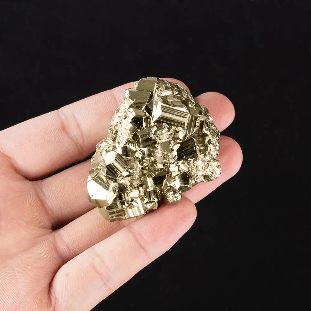 Nugget Pyrite естественный неправильной формы с кристаллами Колчедана минеральные