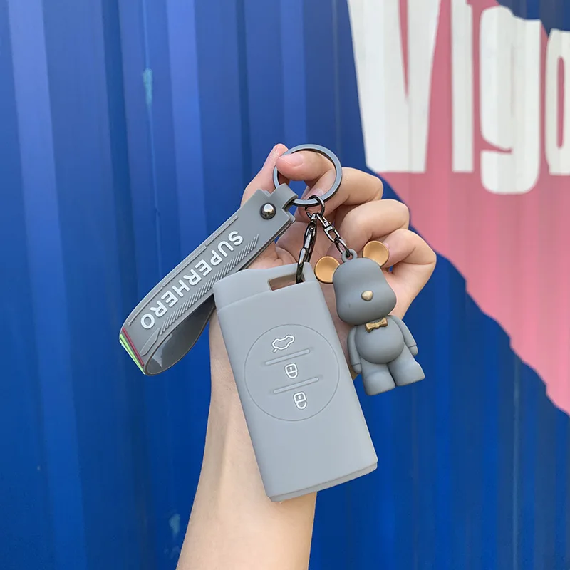 

Cartoon car key case For Chery Tiggo 5X Tiggo 7 Tiggo 3X Fashion remote control shell Keychain accessories