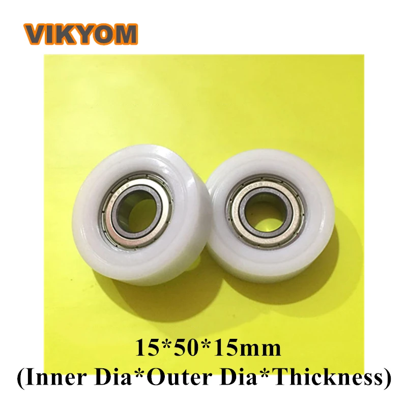 

Подшипники с покрытием POM 6002 15x50x15 мм, стандартный шарикоподшипник с глубоким желобом с нейлоновой клеткой, герметичный подшипник для мебели