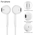 Наушники-вкладыши для IPhone SE 12 11 7 8 Plus XR MAX Pro, проводные стерео наушники-вкладыши с микрофоном и проводным управлением, Bluetooth-гарнитура