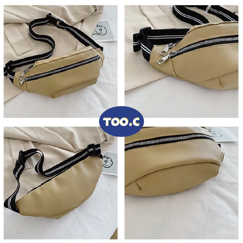 

Solid Waist Pack Fashion PU Leather Fanny Packs for Women Belt Waist Bags Brand Designer Shoulder Bag Casual Female Chest Bag