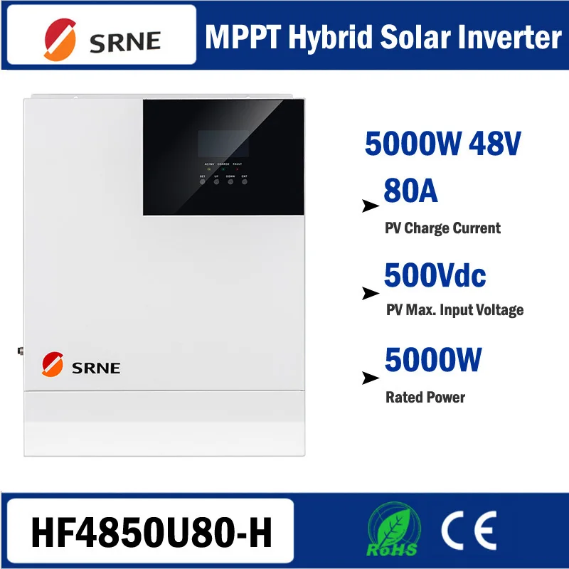 SRNE автономный инвертор 48 в MPPT солнечный 5 кВт Гибридный однофазный 110 120 силовой 5000