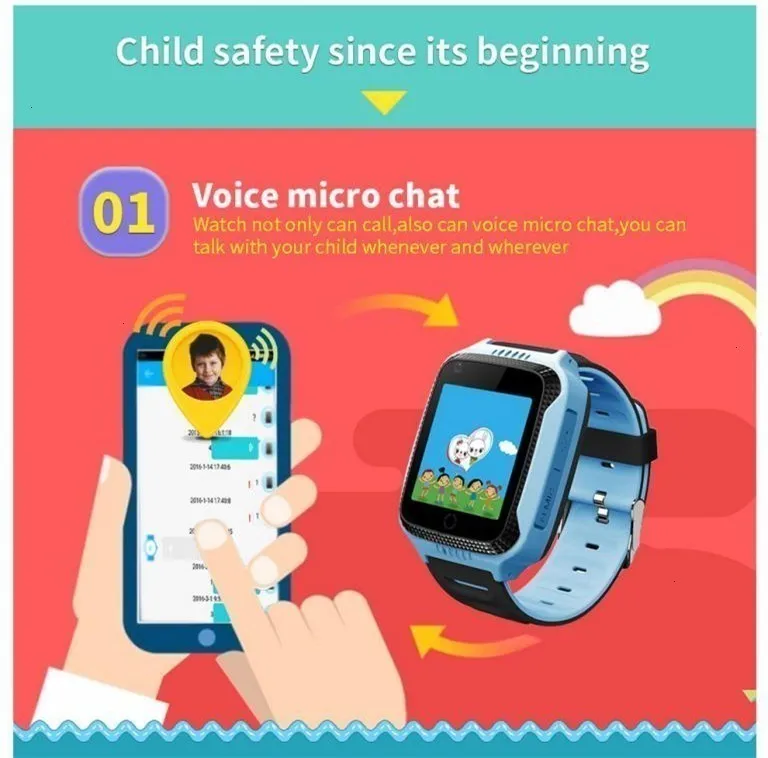 COXRY Smart Watch Kids Gps With Camera Flashlight Baby Watch SOS Call Location Device Tracker For Children Safe PK Q100 Q90 Q60
