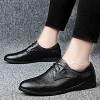 spring casual men shoes 2022 high quality classic brown black waterproof derby shoe man comfortable office formal shoes for male