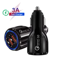 car charger for mobile phone usb car charger quick charge3 0phone car fast charger 2ports usb portable charger for iphone xiaomi