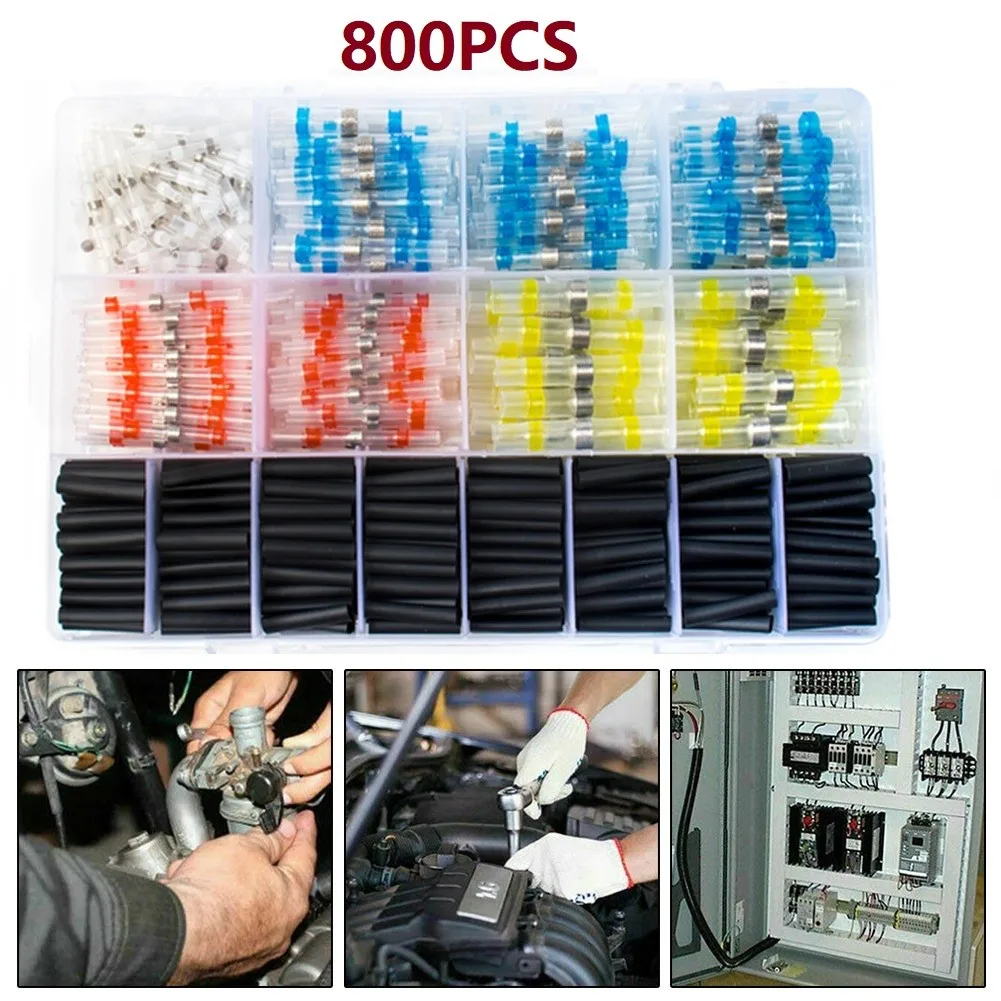 

800 шт., термоусадочные обжимные соединительные клеммы