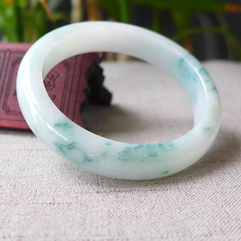 

Zheru ювелирное изделие, натуральный браслет из Бирмы jadeite 54-64 мм, два цвета, элегантное ювелирное изделие принцессы, лучший подарок