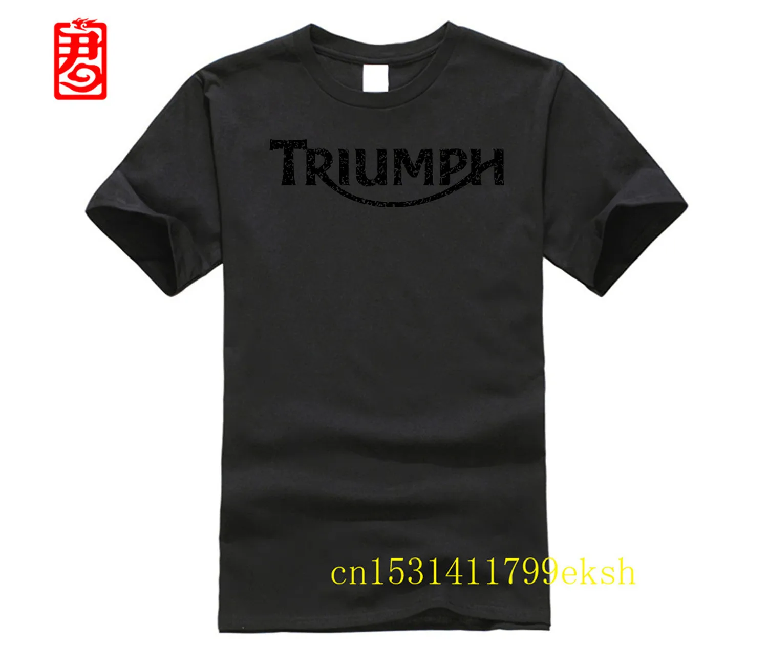 Мужская мотоциклетная рубашка с длинным рукавом рисунком триумфа | одежда