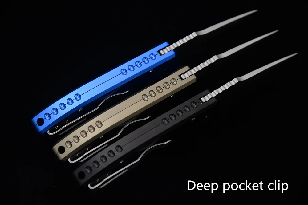 

JUFULE Les George SBR Mark S35VN blade Aluminum hunt camping Pocket outdoor Survival kitchen EDC Tool Tactical folding knife