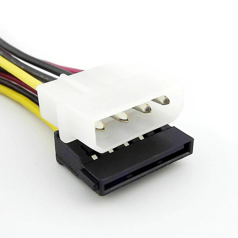 IDE 4-контактный разъем для последовательного ATA SATA 15-контактный Женский адаптер