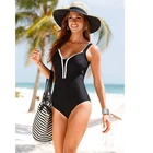 Женское боди-бикини, купальник большого размера, Модный черный купальник, летняя пляжная одежда, купальный костюм, женская одежда, S-4XL