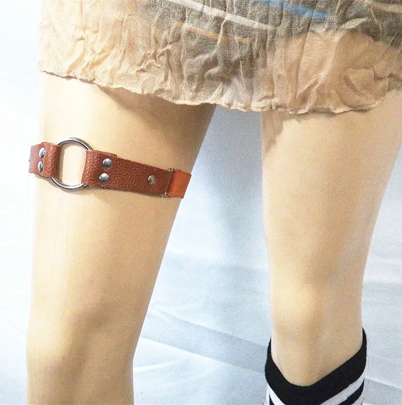 WKOUD EAM пирсинг в стиле панк подвязки ноги цепи кожаные женские очаровательные