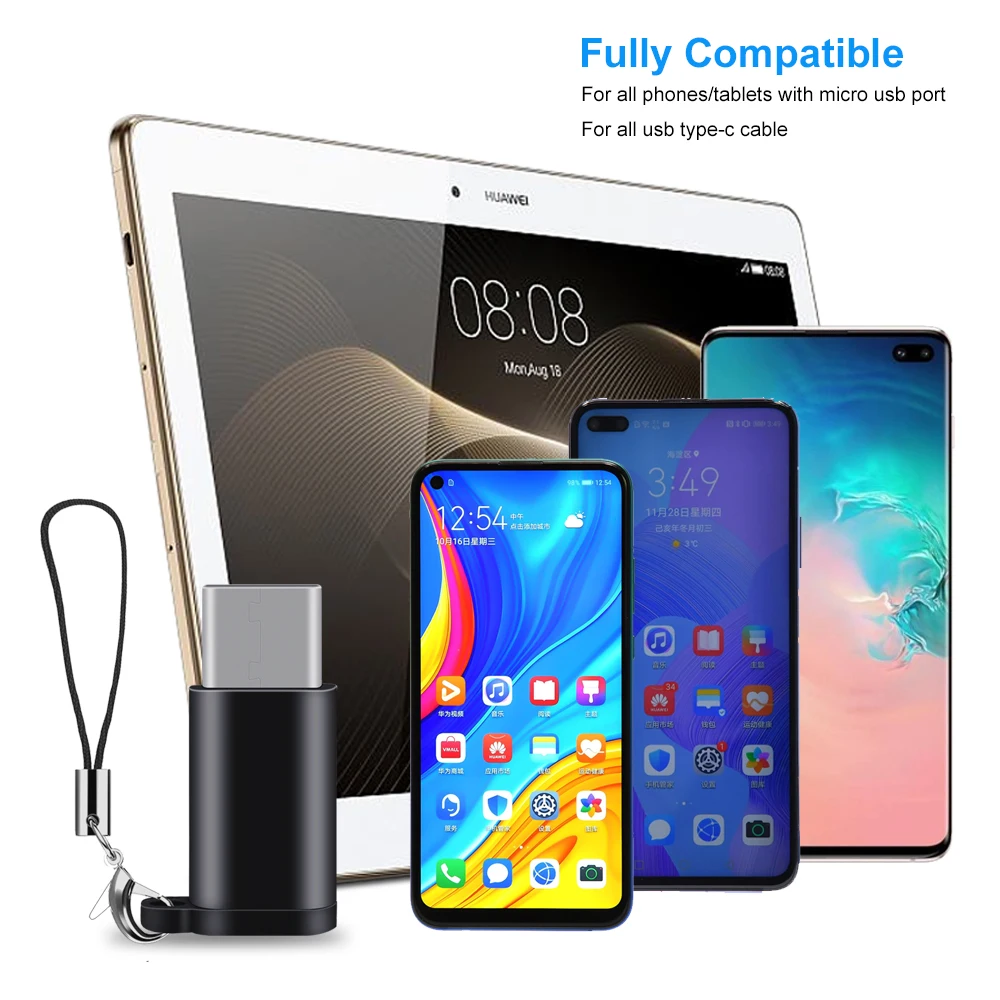 Адаптер Micro USB к Type C для Huawei P30 Pro P20 Mate 30 Lite Samsung Galaxy S20 ultra S10 Note 10 Plus A50 A70 A51 A40 TypeC|Переходники и адаптеры| |