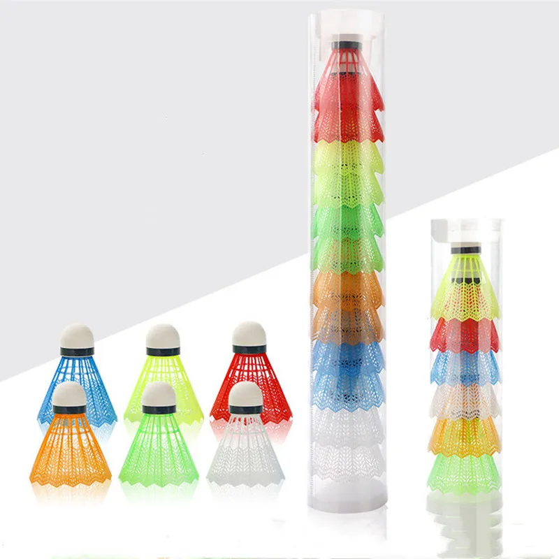 6/12 шт./компл. прочные Бадминтонные разноцветные шары из пенопласта воланы для