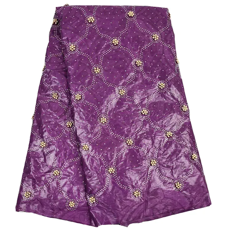 Нигерия Анкара ткань Новое поступление синий африканский базин богатый с