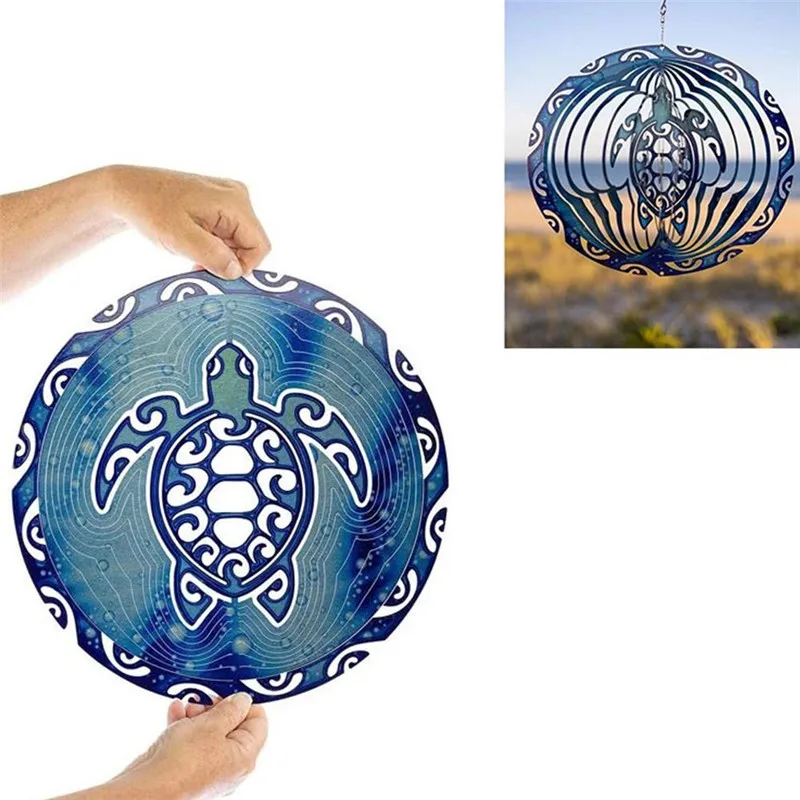 Морская черепаха Спиннер орнамент кинетическая 3d вращающаяся океанская ветра