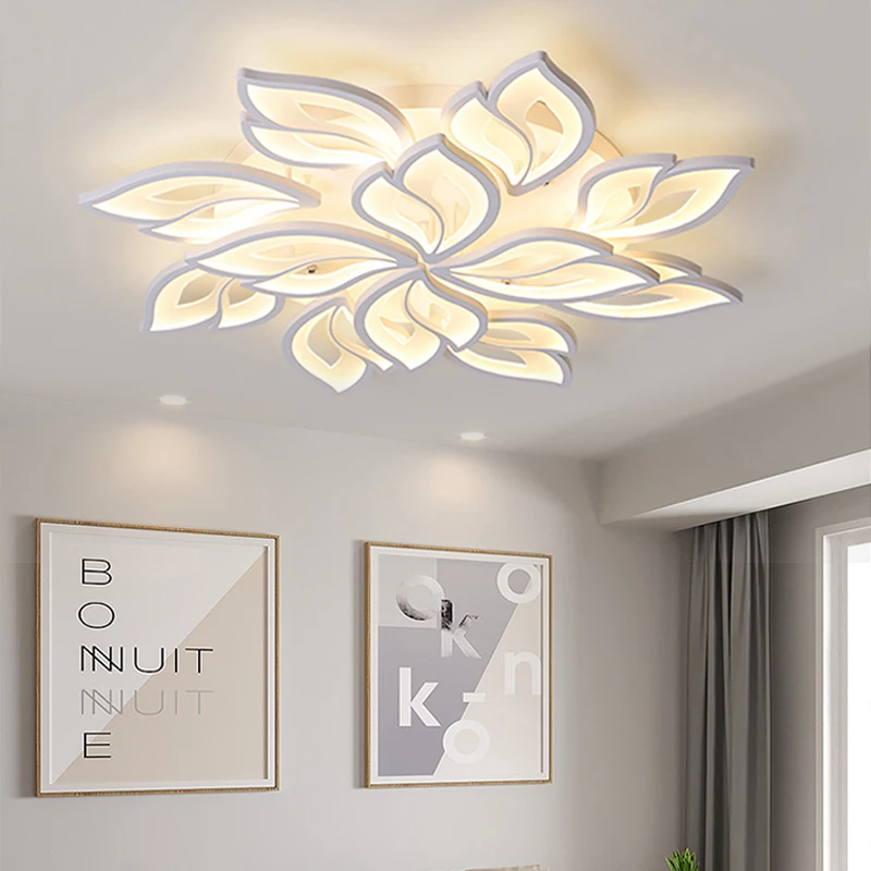 Современная светодиодная потолочная люстра для гостиной спальни с