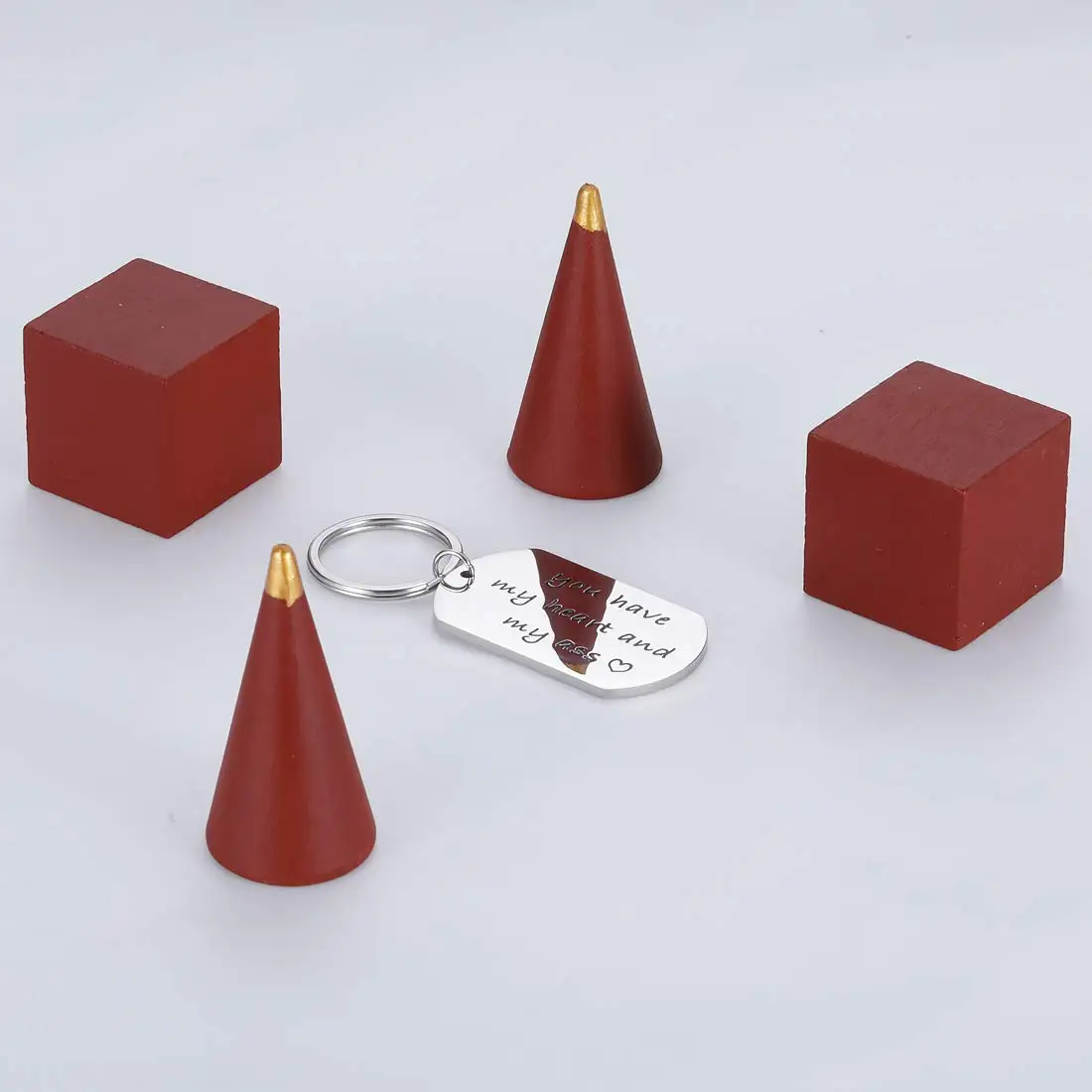 Милый брелок для ключей пар с надписью You has My Heart and Ass|Брелоки| |