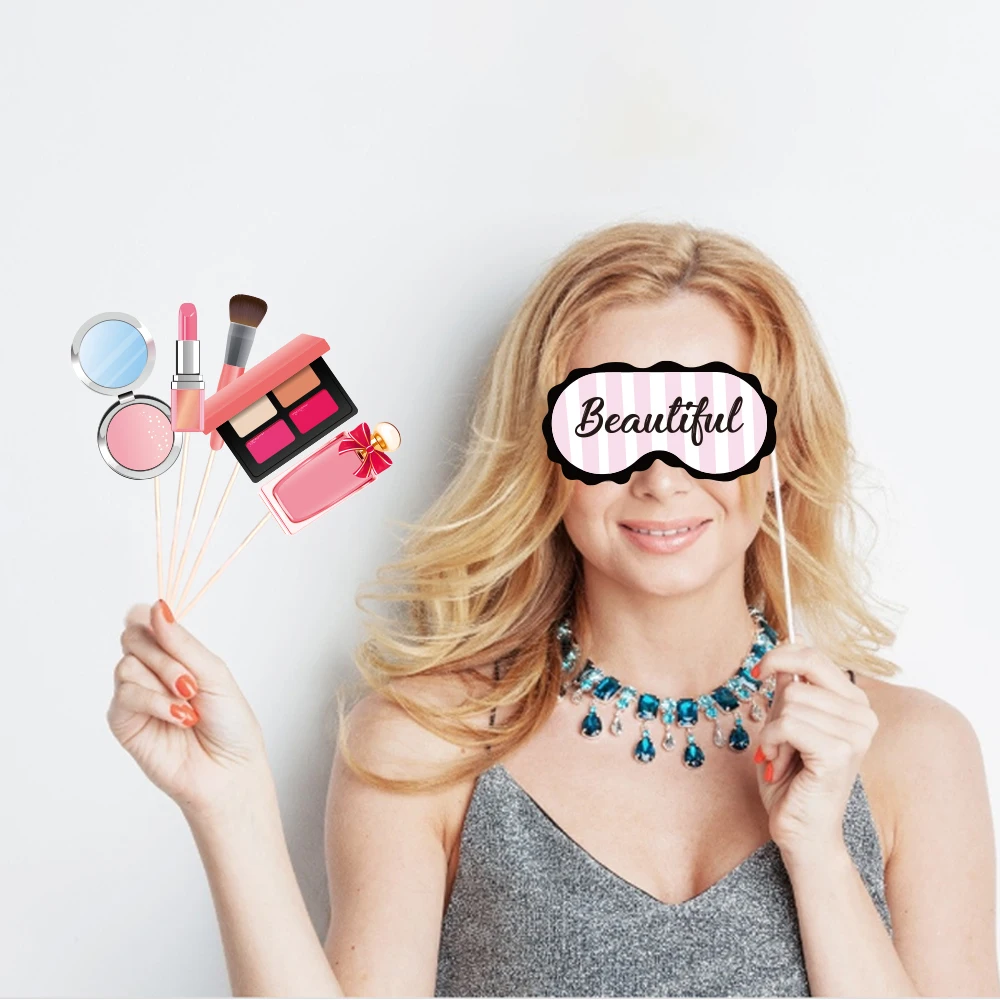 25 шт. Make Up украшения для тематических вечеринок помада «сделай сам» реквизит для фотографий для милых девушек вечеринок по случаю Дня рождения свадебные сувениры Свадебная вечеринка поставки