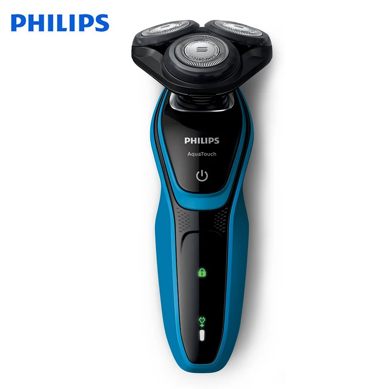 Оригинальная профессиональная Электробритва Philips AquaTouch S5050 с вращающейся 3 головкой с системой защиты кожи Бритва для мужчин