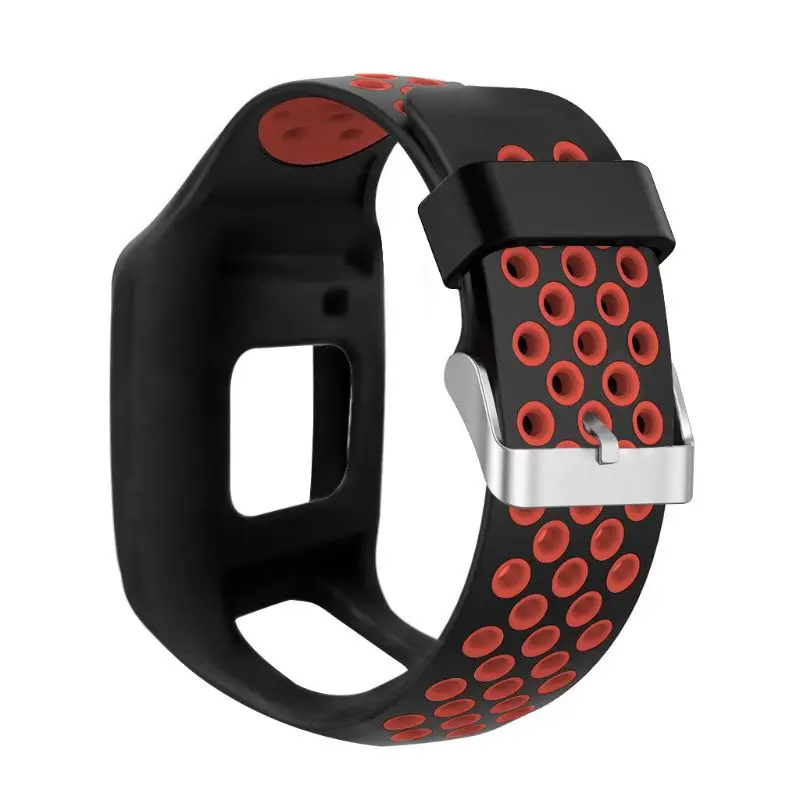 

Shockproof Soft Silicone Watchband Wrist Strap Bracelet Replacement for tomtom 1 Multi-Sport GPS HRM CSS AM Cardio Runner Watch
