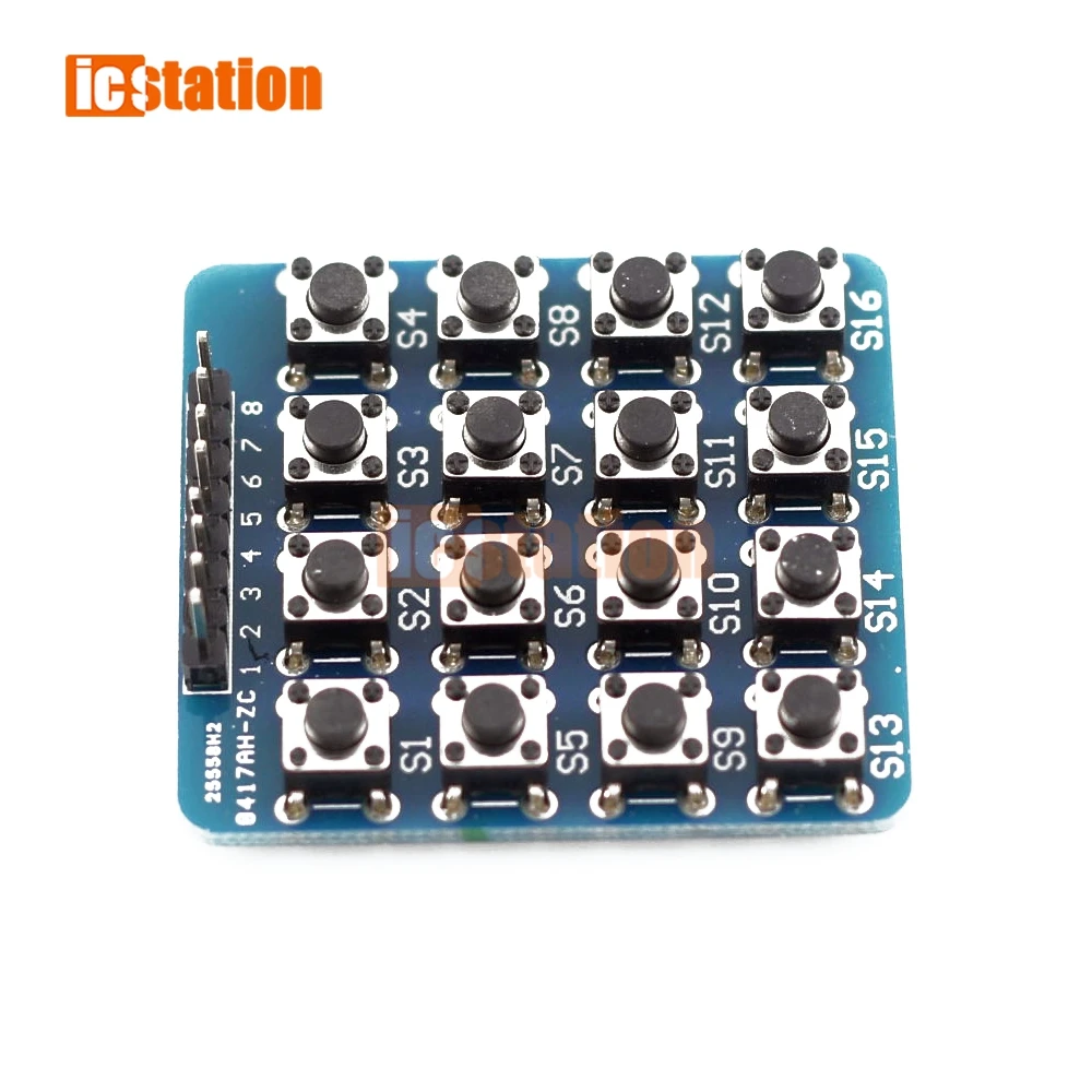 8pin 4x4 4*4 Матрица 16 кнопок клавиатуры макетный модуль микроконтроллер для arduino Diy