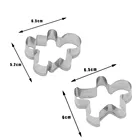 2 шт. рождественские печенья инструменты из алюминиевого сплава, рисунок Имбирный пряник Для мужчин праздничное печенье в форме пресс-форм Кухня инструменты для украшения торта