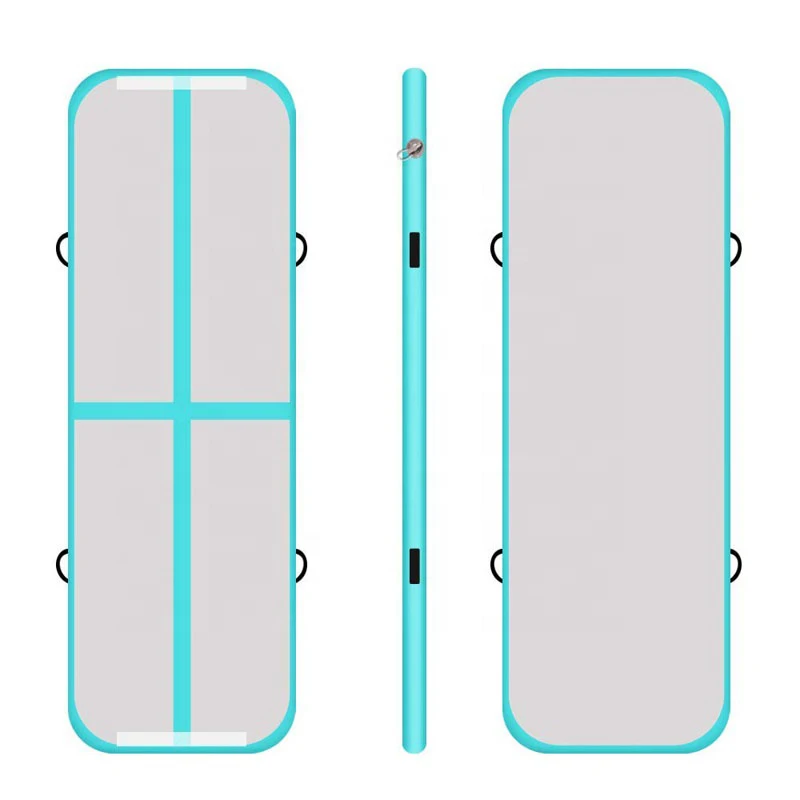 Матрас гимнастический надувной мятно зеленый для детей и взрослых|Надувные