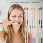 13 цветов зубная щетка из натурального бамбука Защита окружающей среды отбеливание средства по уходу за полостью рта Чувствительная Десна Чистка инструменты для чистки