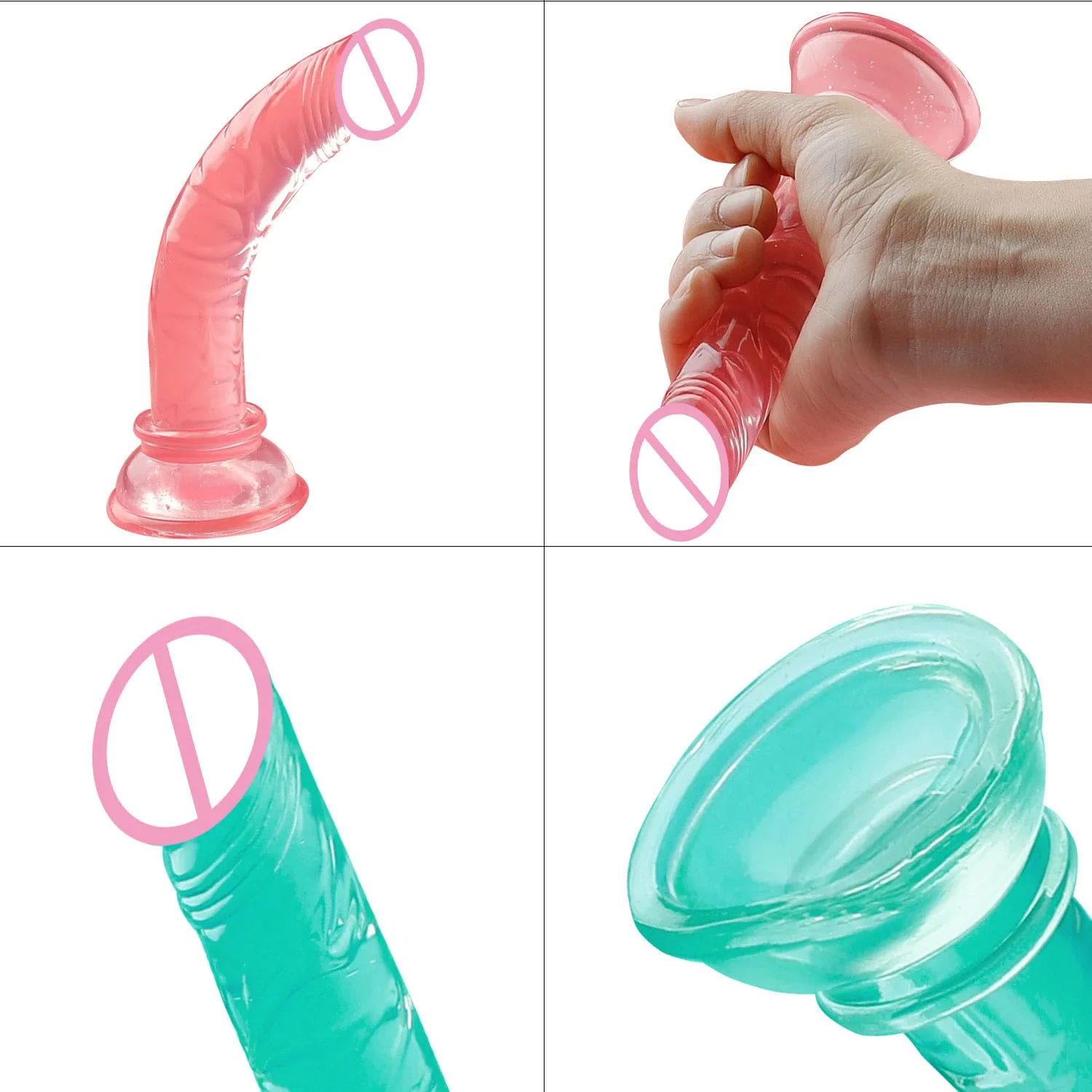 Мягкий фаллоимитатор массажер для клитора Женский мастурбатор точки G Анальная