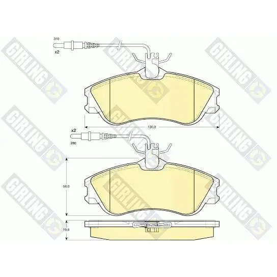 Brake pads CITROEN BERLINGO/PEUGEOT PARTNER 96 front | Автомобили и мотоциклы