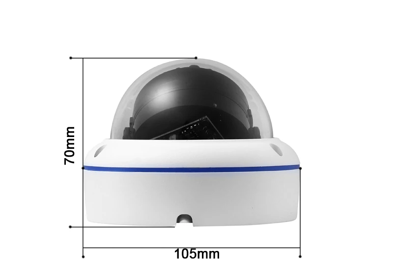 Белая инфракрасная наружная металлическая 8MP 4K 5MP Sony335 H.265 аудио распознавание