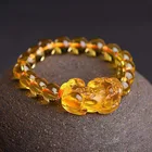 Браслет из натурального камня пиксиу Храбрые войска, топаз, обсидиан, аметист, бисер, античный браслет для мужчин и женщин, четки, Будда, ювелирные изделия, браслеты