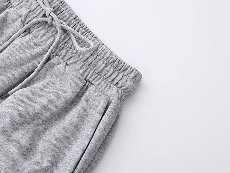 

[EAM] High Elastic Waist Gray Holes Spliced Long Harem Trousers New Loose Fit Pants Women Fashion Spring Summer 2021 1DE0201