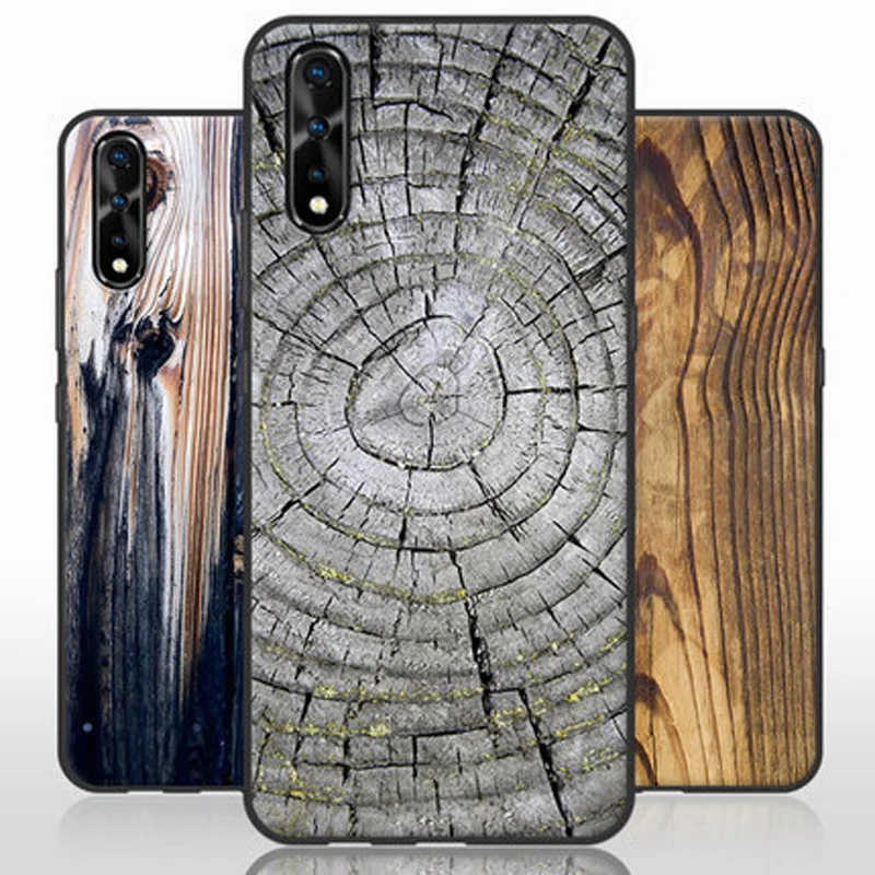 ДЛЯ vivo V17 Neo чехол V 17 задняя крышка 6 38 &quotзащитный s Wood Stone style для neo
