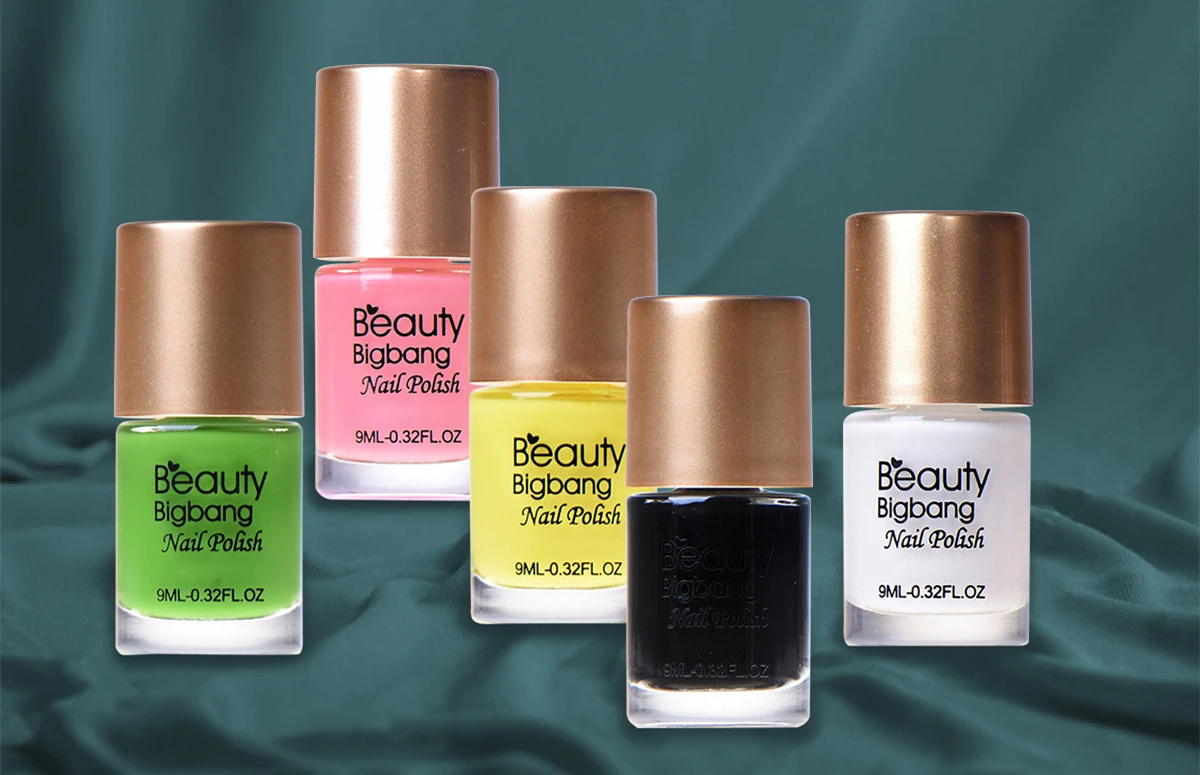 Beautybigbang 33 шт. набор для дизайна ногтей штамповочные пластины Штамп для ногтей лак для ногтей точечная ручка наклейки для ногтей файл блок сумка для начинающих дизайн ногтей