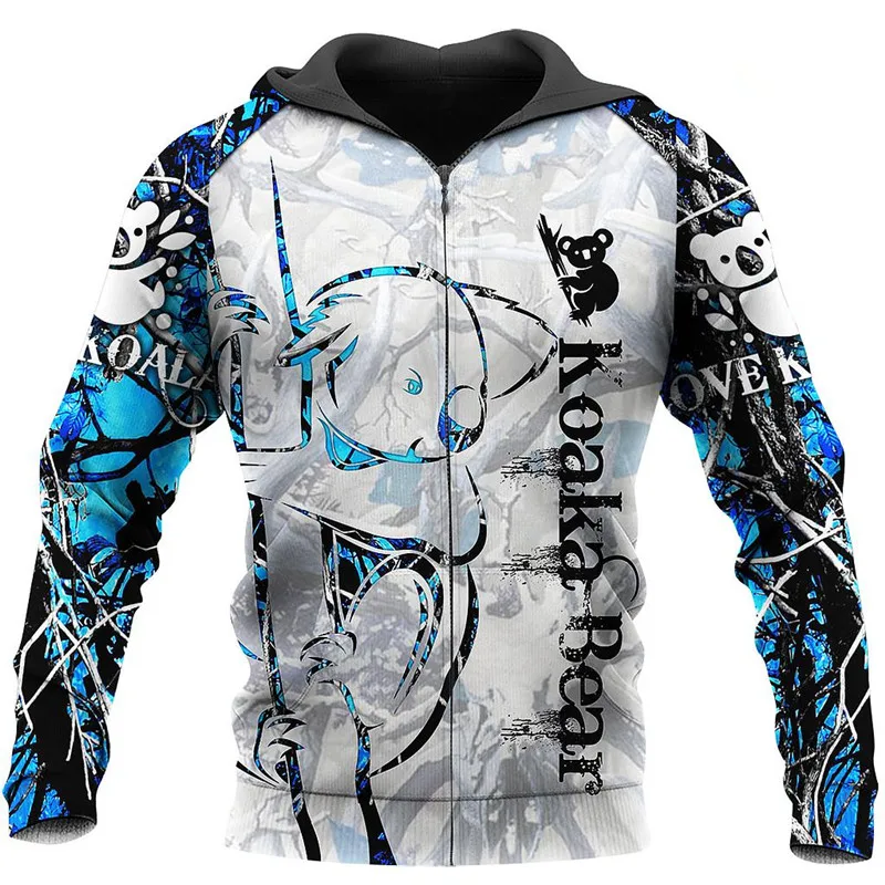 

Beautiful Koala 3D All Over Printed Funny Hoodies Autumn Harajuku Sweatshirt Men/women Casual Zip Hoodie Jacket XY0109