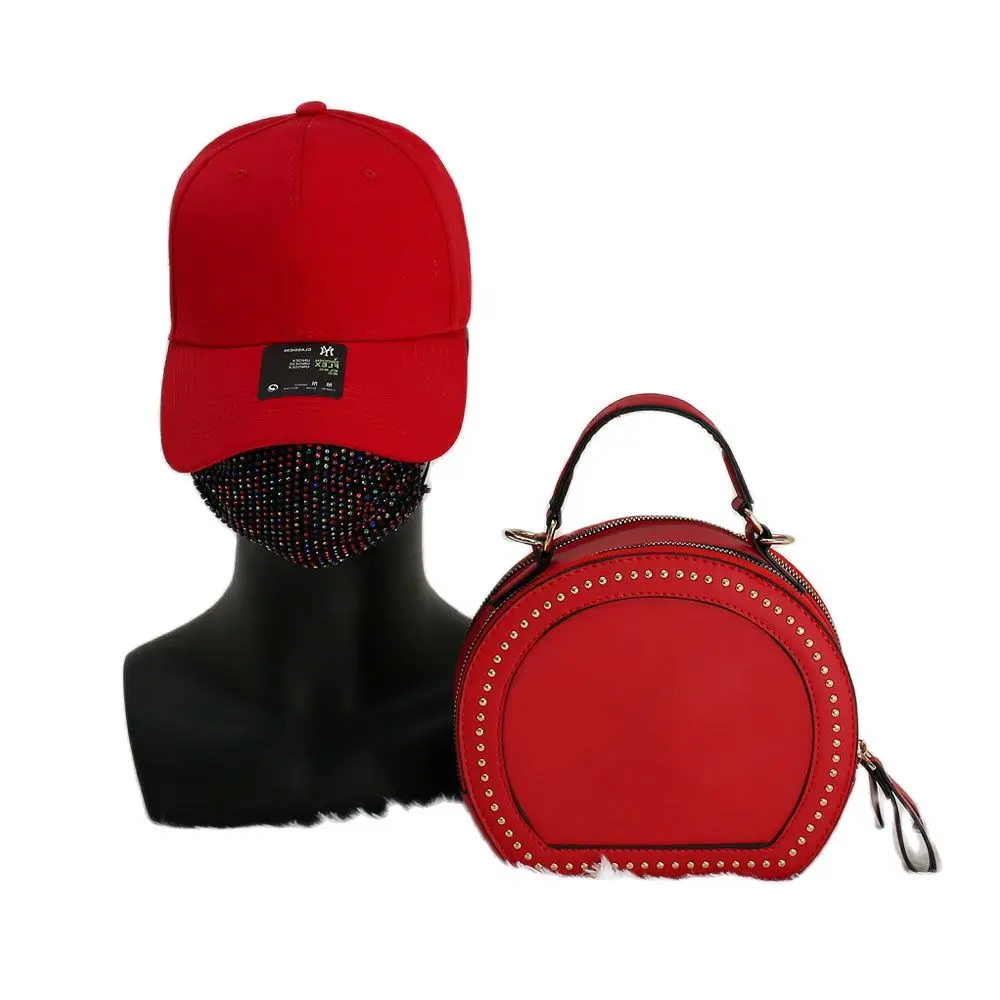 

Dropshipping Spring Summer Fashion Bag and Cap set Luxury Designer Women Bag Famous Brand Design with Letter Logo Purse Female