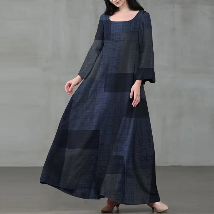 

Elegant French Eid Turkey Muslim Dress Women Plaid Hijab Vestidos Moroccan Kaftan Jubah Long Robe Islamic Duabi Arabic Mulsuman