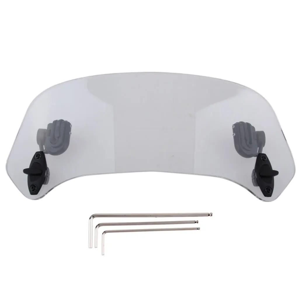 

37cm Motorcycle Clip-on Windshield Windscreen Extension Deflector Universal