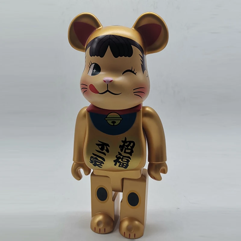

Fortune MilkGirl Blocks Bear 400% 28cm1:1 Bearbrick Lys Bear Brickleys Toy Kaw Action Toy Figures Garage Kits Dolls Kids Toys