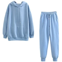 womens tracksuit suit sets casual plus size pullovers pants two piece set women sportswear clothing chandal mujer invierno 2021
