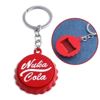cute red cola beer openers key ring tools kitchen gadgets bottle cap shape beer bottle opener keychain small pendant decoration