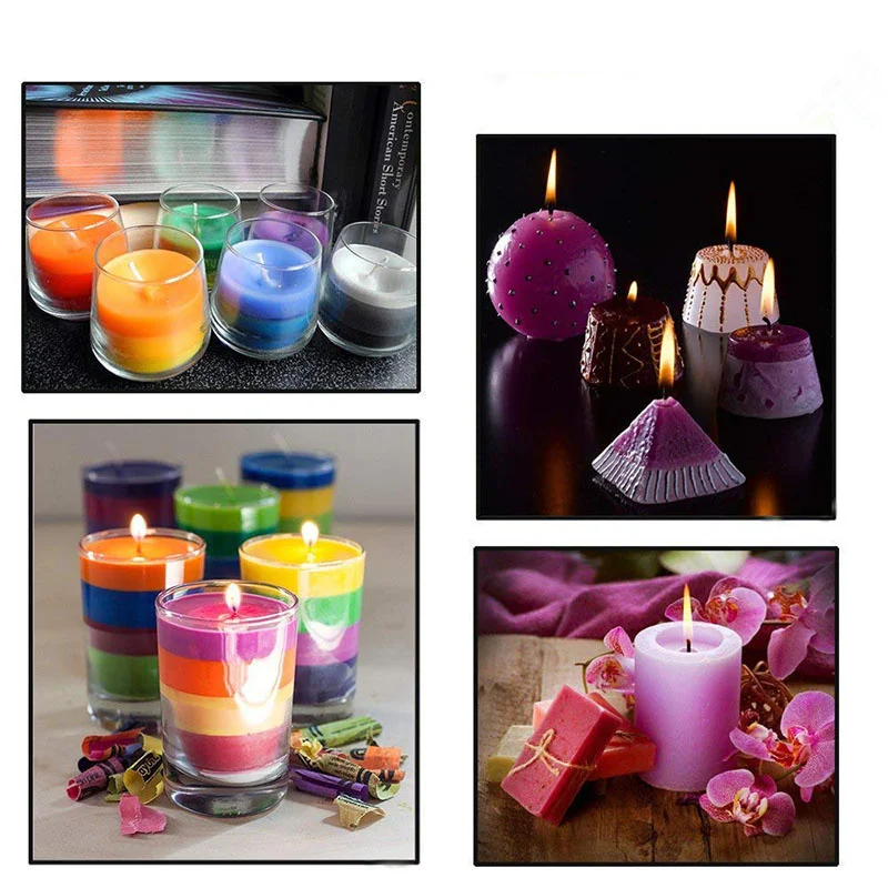 Pigmento de cera para velas, colorante no t&oacute;xico, pigmento de soja para hacer velas perfumadas, 2g por Color, 20 colores-5