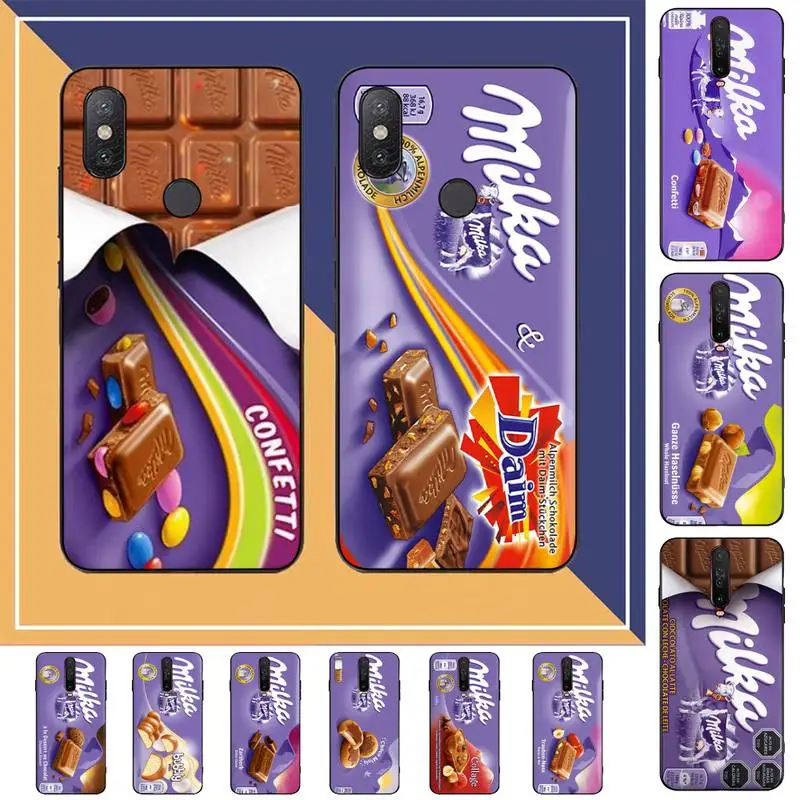 

Chocolate Milka Box Phone Case for Redmi Note 4 5 6 8 9 pro Max 4X 5A 9S cover