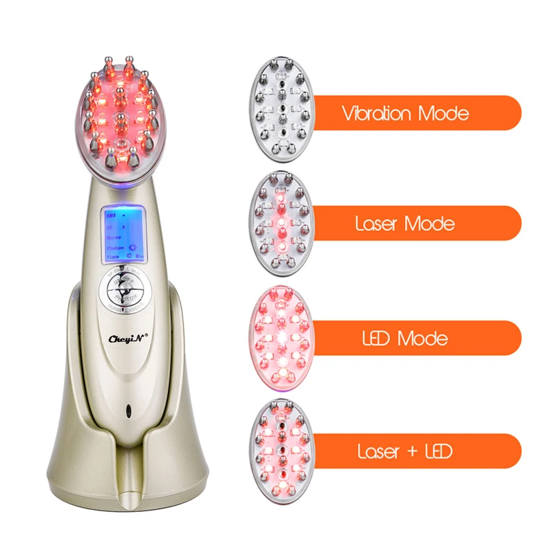 

Electric Laser Hair Growth Comb Anti Hair Loss Treatment Infrared RF Nano Red Light EMS Vibration Scalp Massage Hair Brush 46
