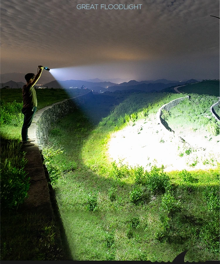 

Super Bright XHP90 LED Flashlight Tactical Zoomable Torch Waterproof Flashlight USB Rechargeable Flashlight Portable Hand Light