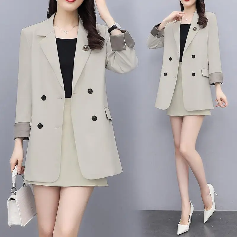 

net red Korean Blazer Jacket Women's 2021 new spring and autumn Korean versatile casual suit top fashion